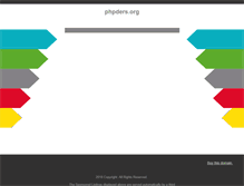 Tablet Screenshot of phpders.org